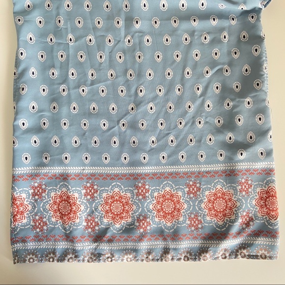 Lulus Secret Paradise Blue Print Shift Dress Sz XS - Picture 5 of 8